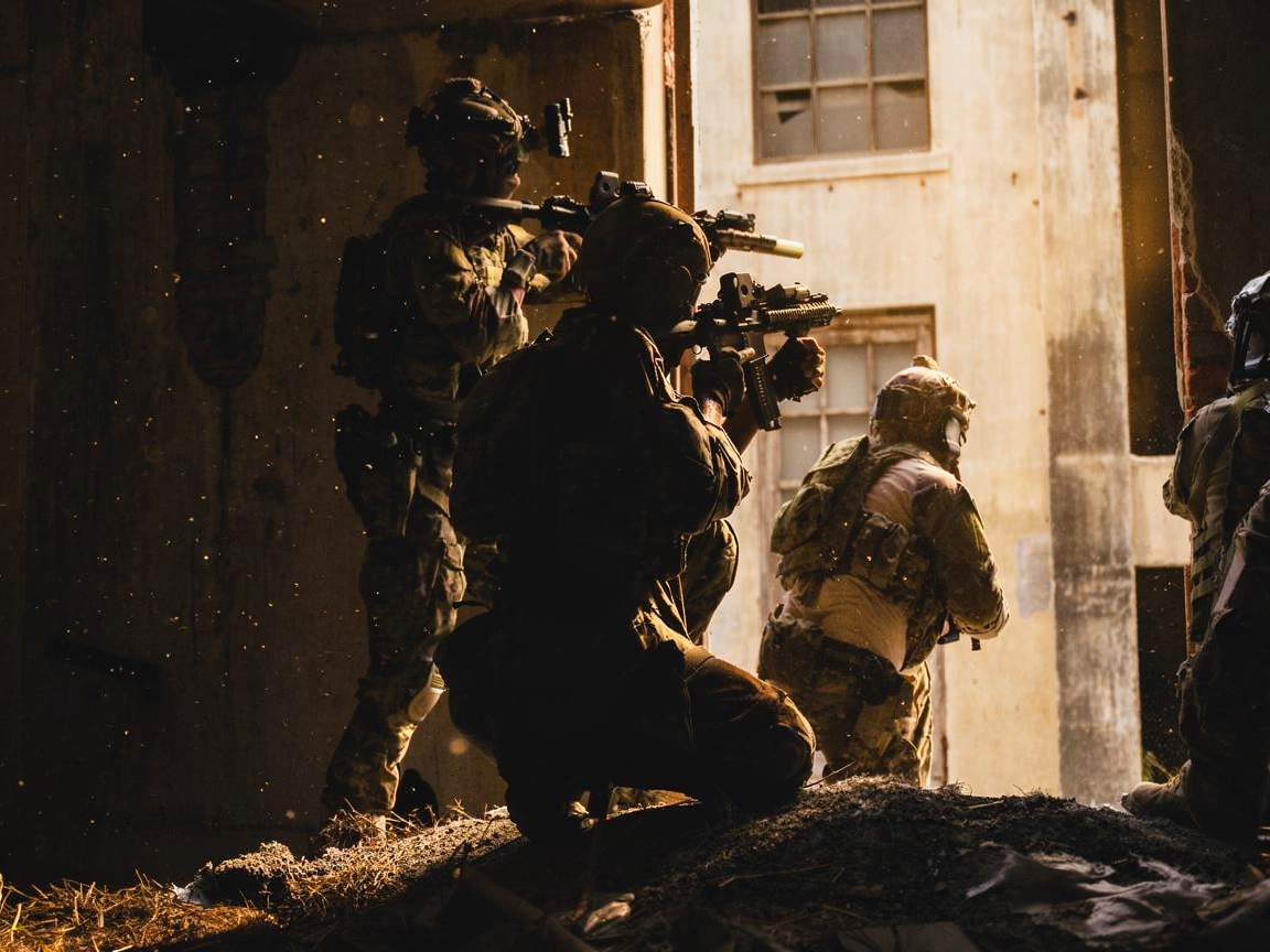 Military training exercise.
